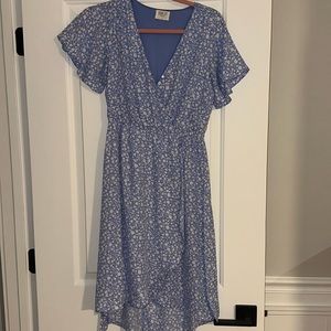 Blue floral dress